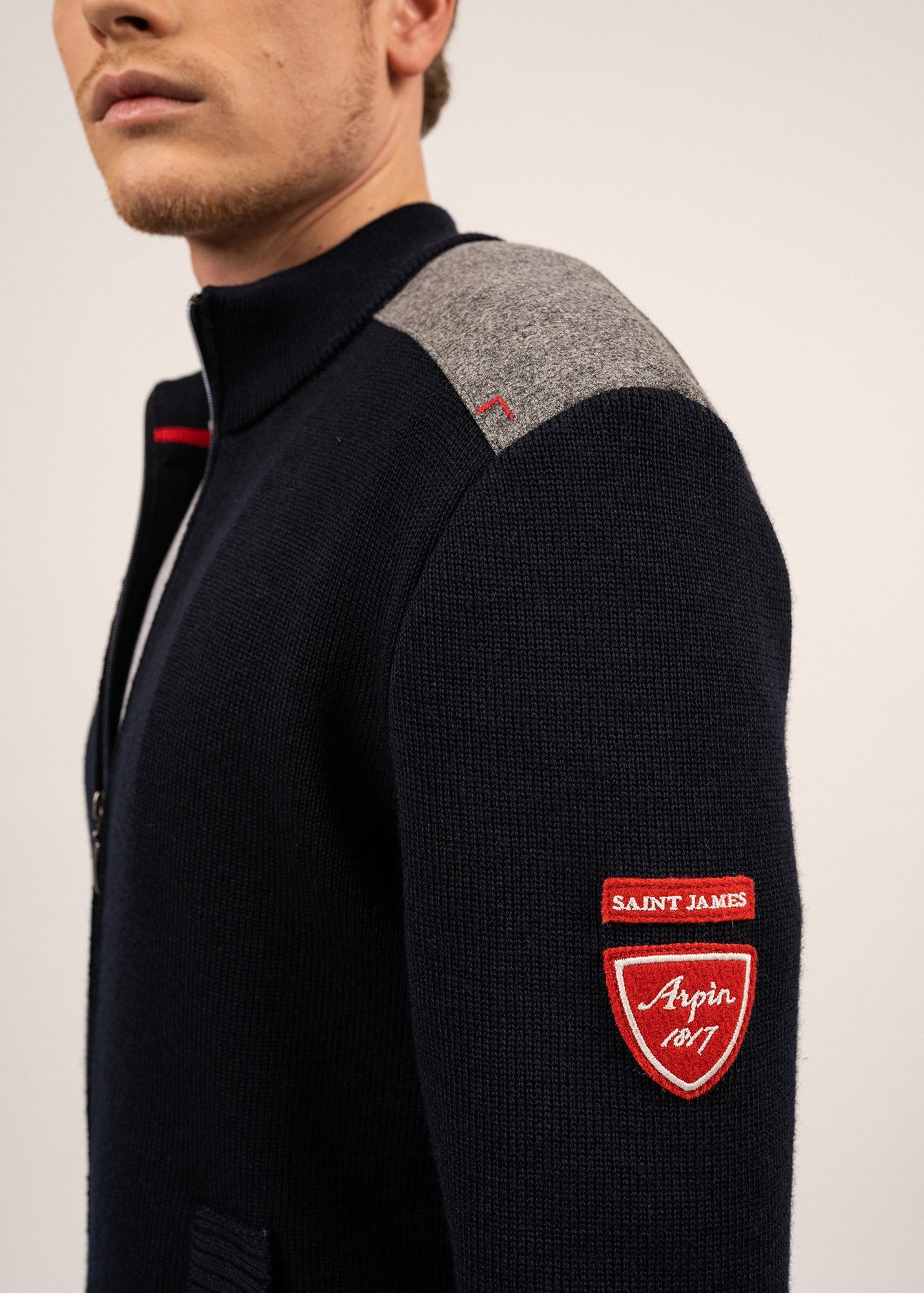 SERAC ARPIN Wool Jacket (NAVY)