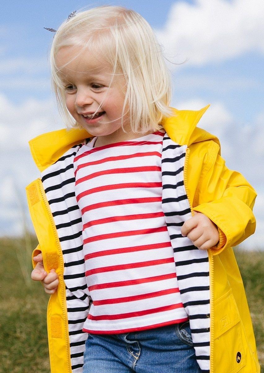 MINQUIERS KIDS Breton Shirt (WHITE / RED)