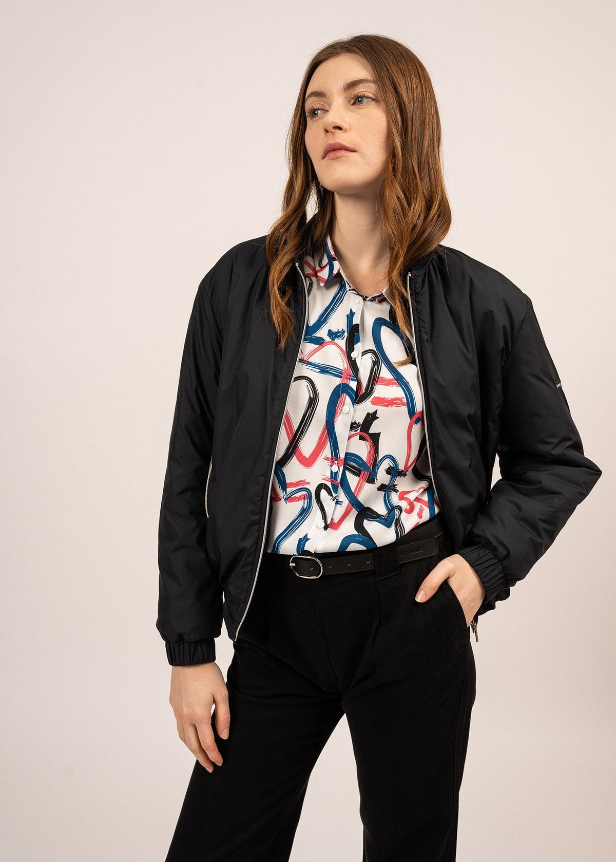 ST LYDIA Bomber Jacket (DARK BLUE)