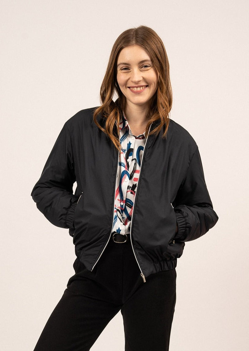 ST LYDIA Bomber Jacket (DARK BLUE)