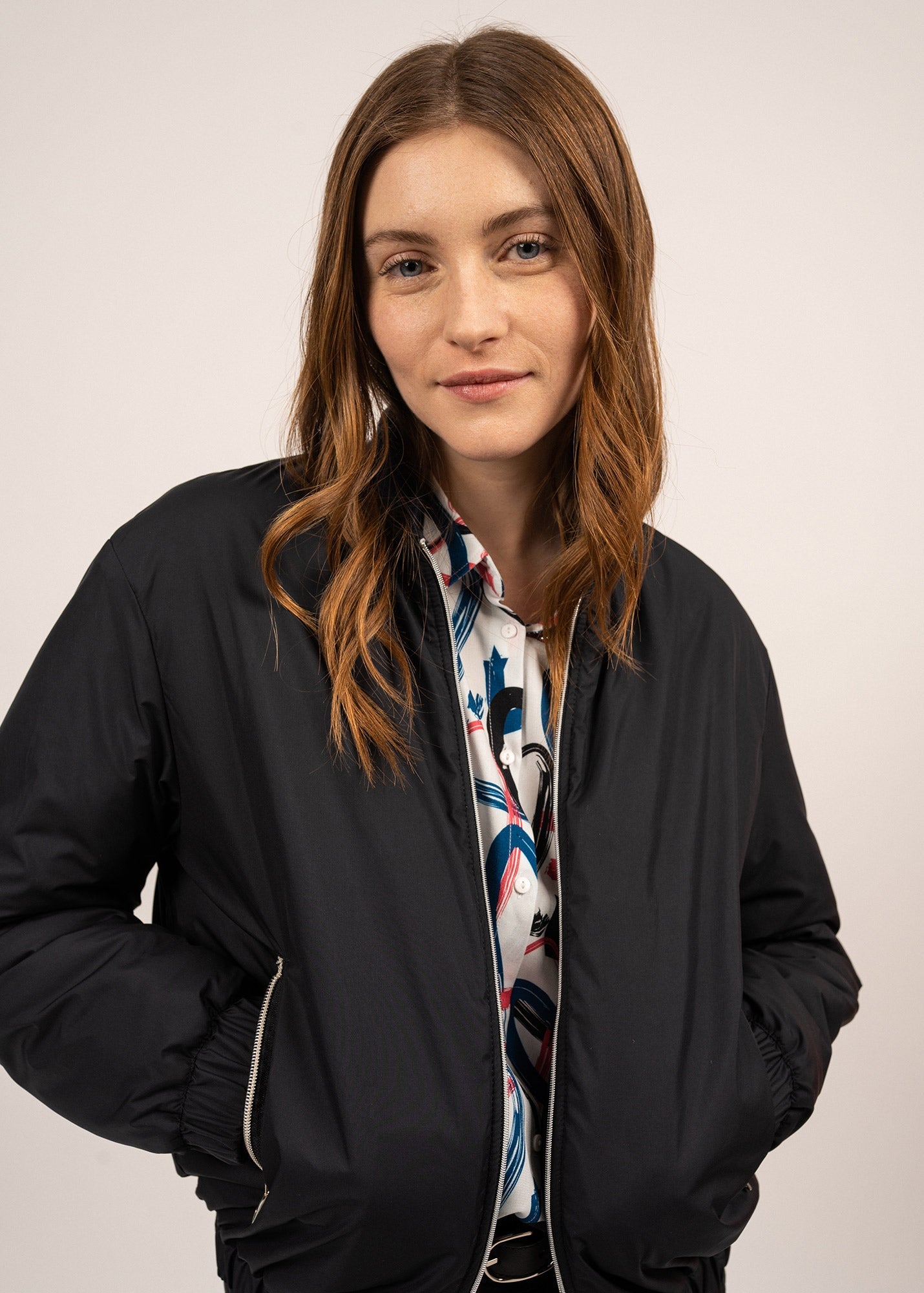 ST LYDIA Bomber Jacket (DARK BLUE)