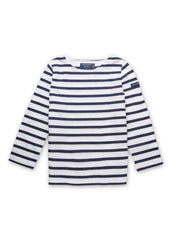 MINQUIERS KIDS Breton Shirt (WHITE / NAVY)