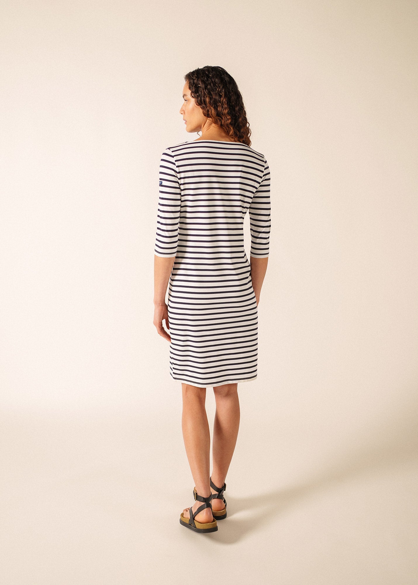 PROPRIANO Anti-Uv Nautical Dress (WHITE / NAVY)