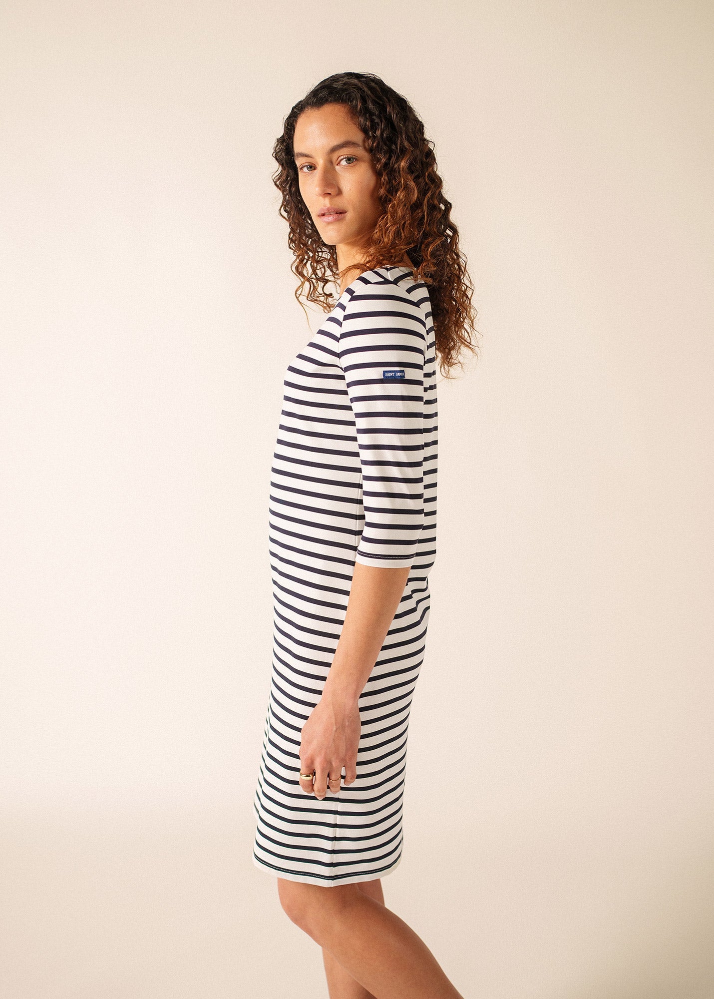 PROPRIANO Anti-Uv Nautical Dress (WHITE / NAVY)