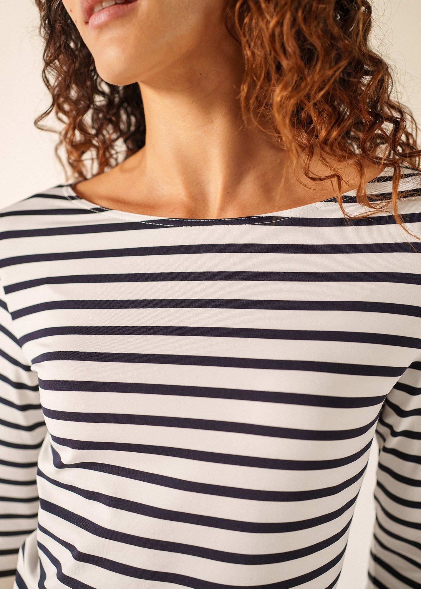 PROPRIANO Anti-Uv Nautical Dress (WHITE / NAVY)