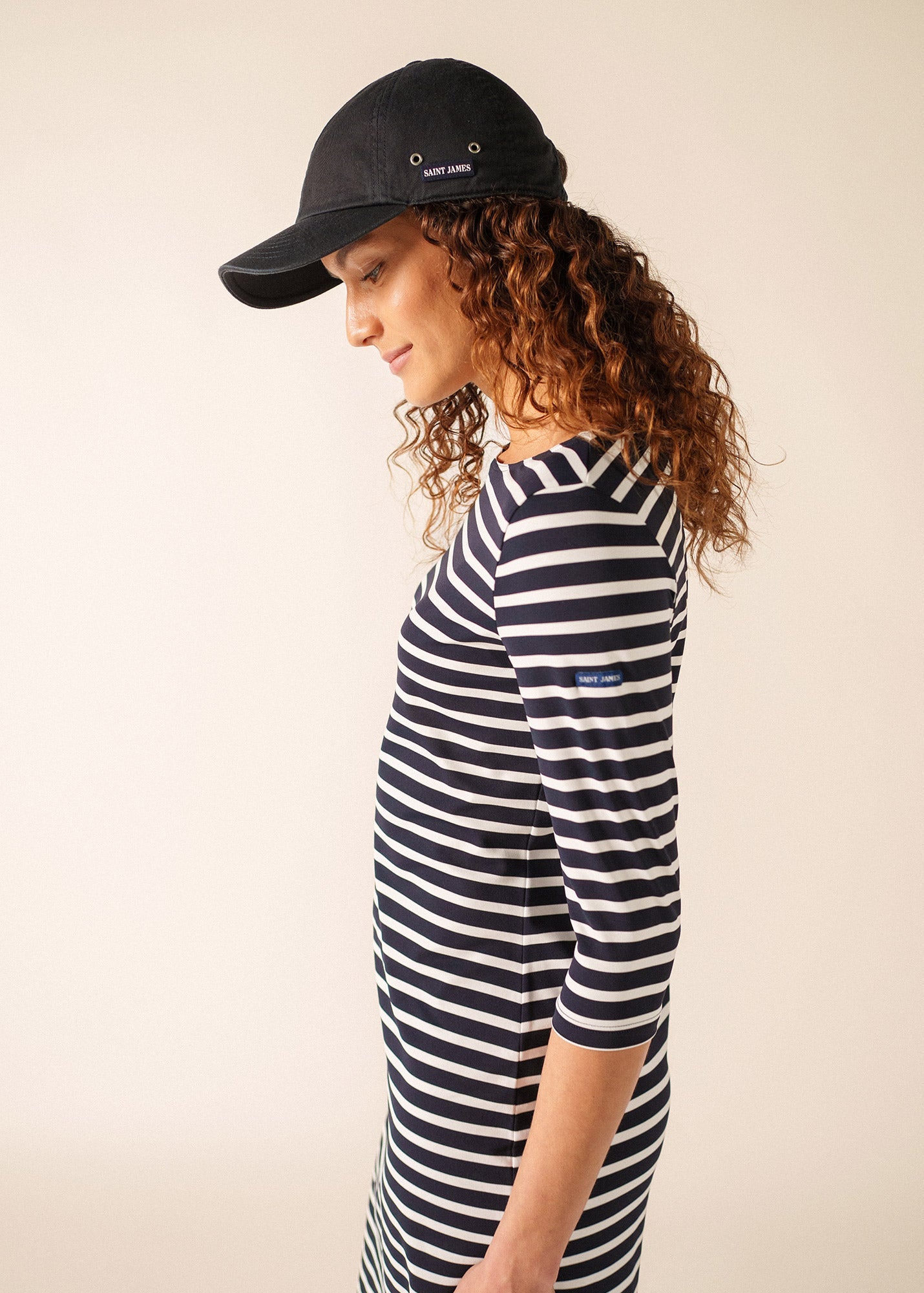 PROPRIANO Anti-Uv Nautical Dress (NAVY / WHITE)