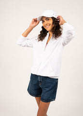 BARCELONE Cotton Cardigan (WHITE)