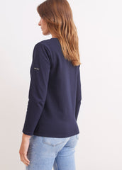 GUILDO Boatneck Breton Shirt (NAVY)