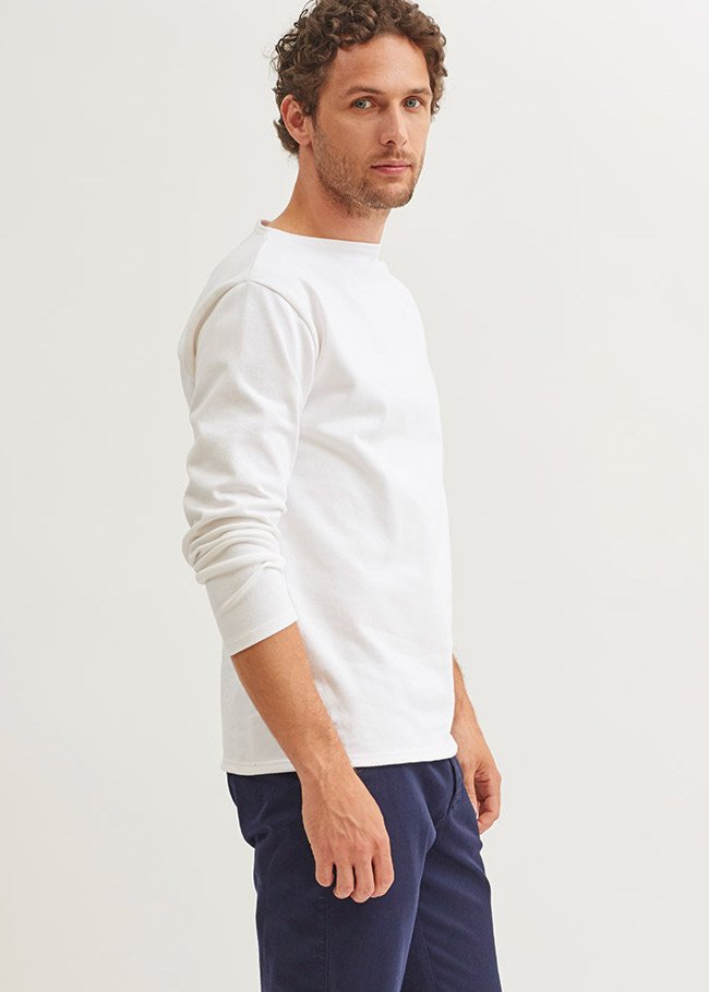 GUILDO Boatneck Breton Shirt (ECRU)