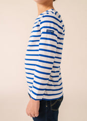 MINQUIERS KIDS Breton Shirt (WHITE / ROYAL BLUE)