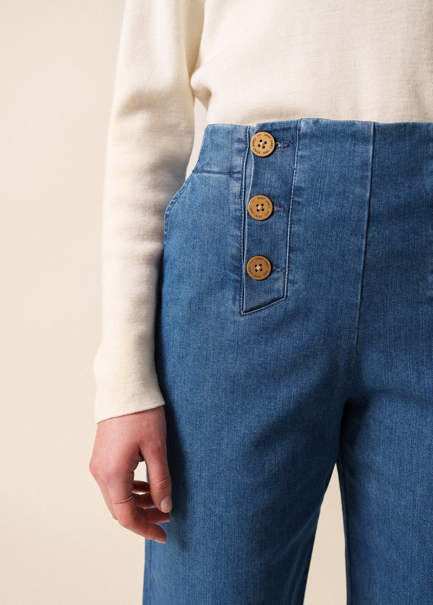 TORIE High Waist Jeans  (DENIM)