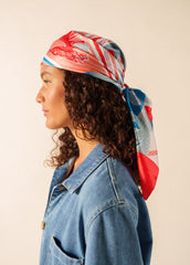 Seabed print square scarf (PLAY)