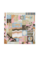Seabed print square scarf (ACCALMIE)