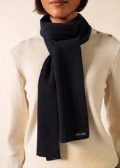 DUGUAY Wool Scarf (NAVY)