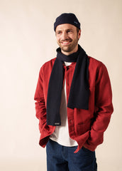 DUGUAY Wool Scarf (NAVY)