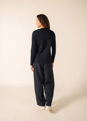 BREGANCON EIFFEL Breton Sweater (NAVY / BRONZE)