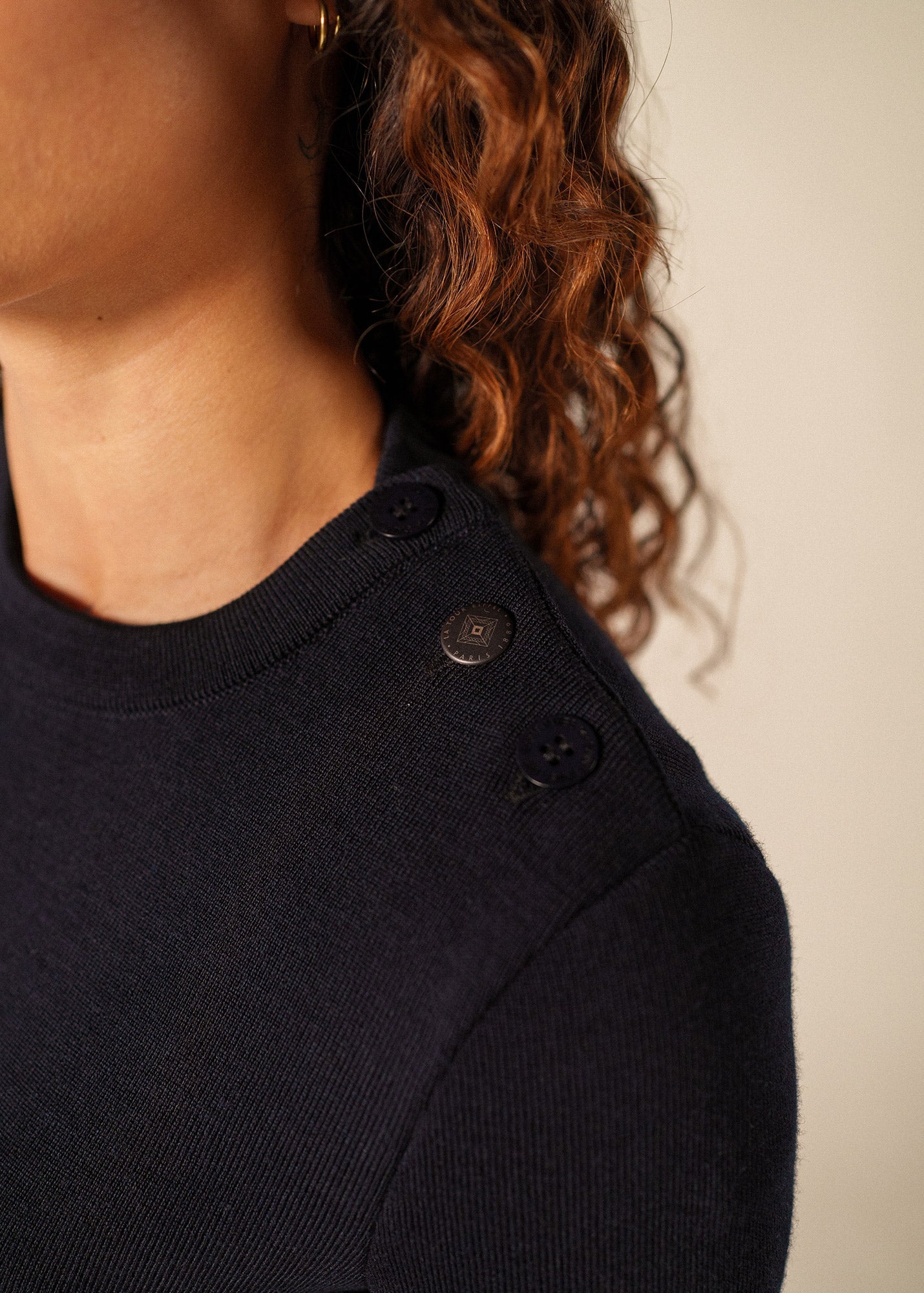 BREGANCON EIFFEL Breton Sweater (NAVY / BRONZE)
