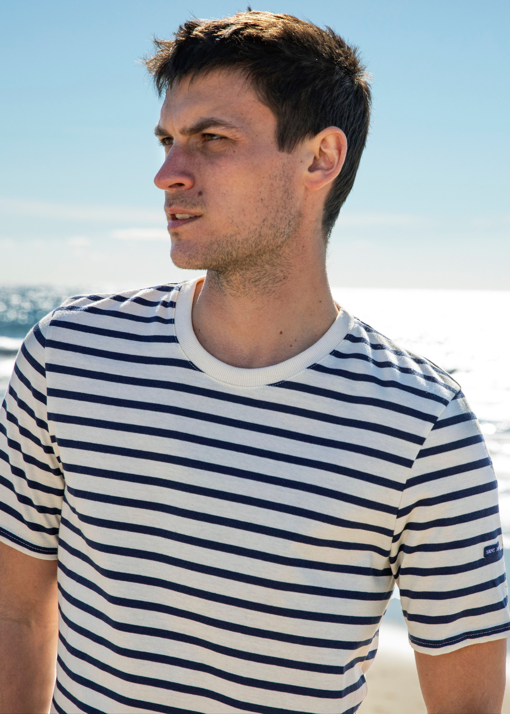 PLOUIDER Breton Shirt (ECRU / NAVY)