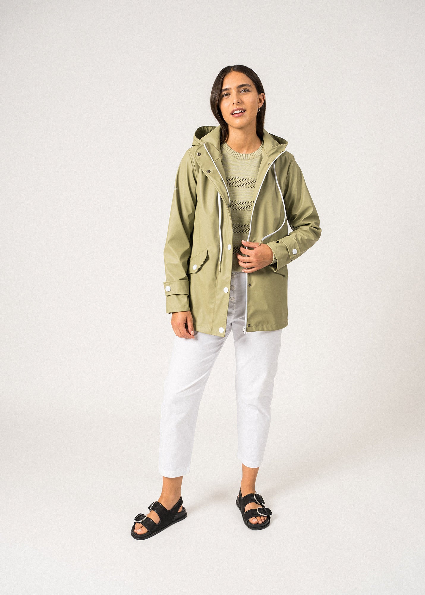 ST GAIA Rain Jacket (SOFT ALMOND)