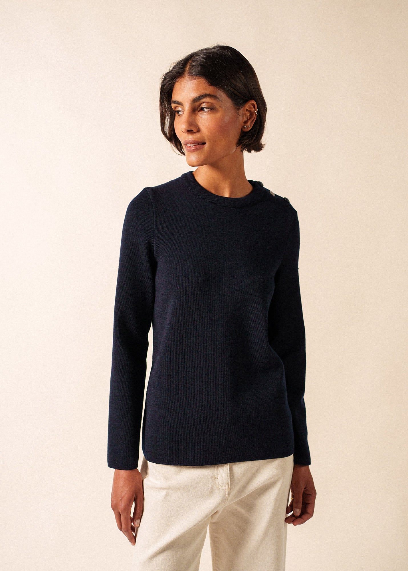 BREGANCON Breton Sweater (NAVY)
