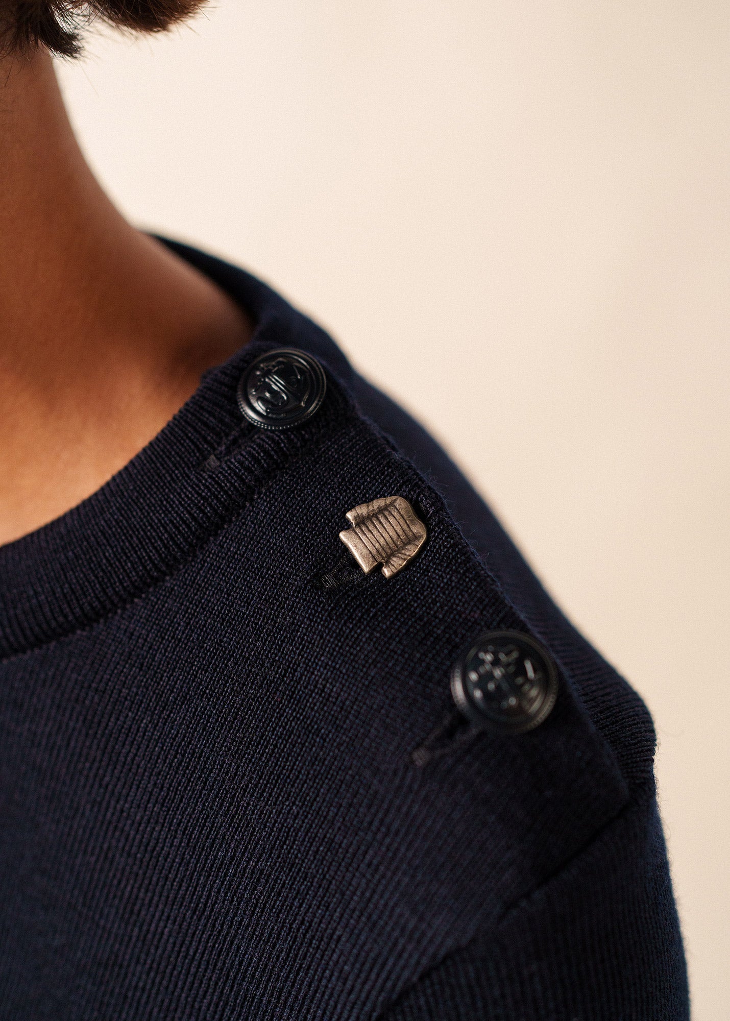 BREGANCON Breton Sweater (NAVY)