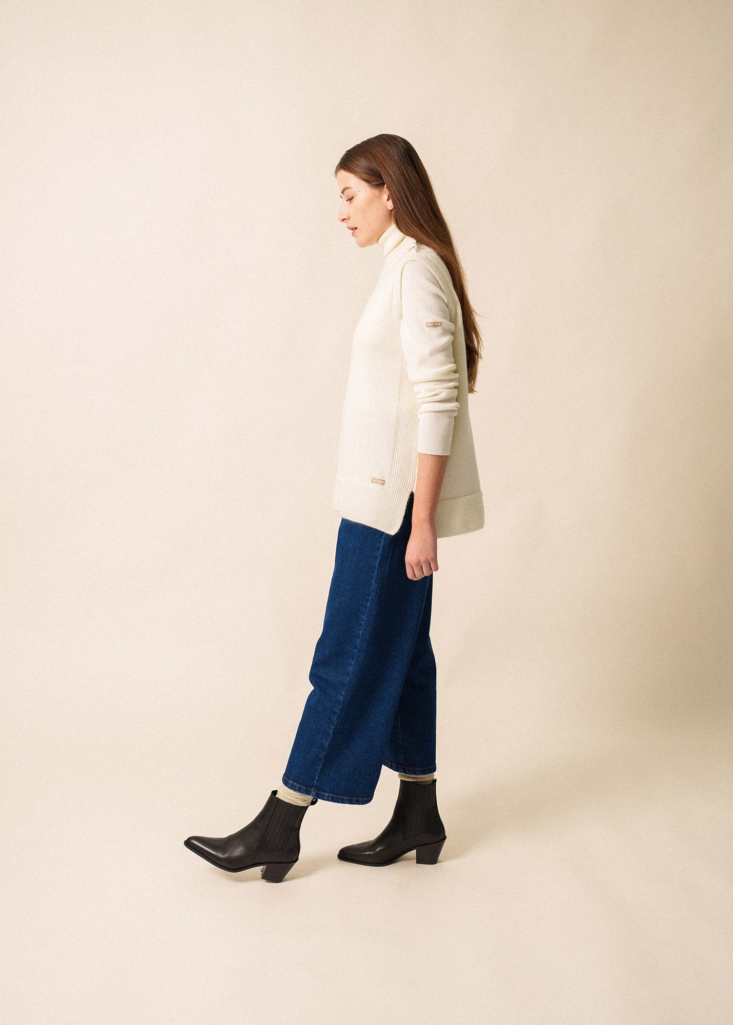 LA CLUSAZ Mohair Vest (WINTER WHITE)