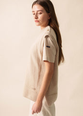 LA CLUSAZ Mohair Vest (BEIGE)