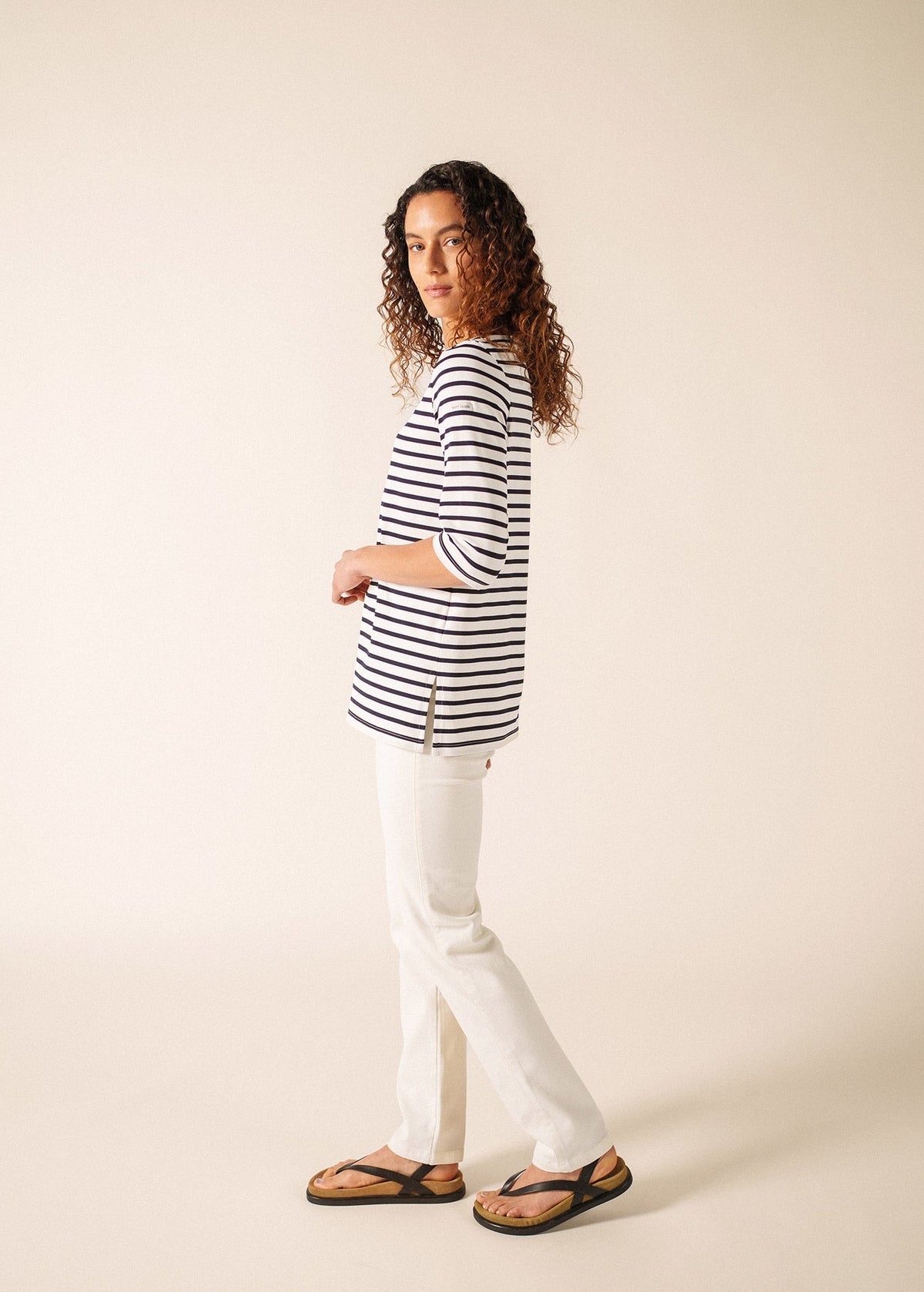PHARE Anti-Uv Striped Tunic (WHITE / NAVY)