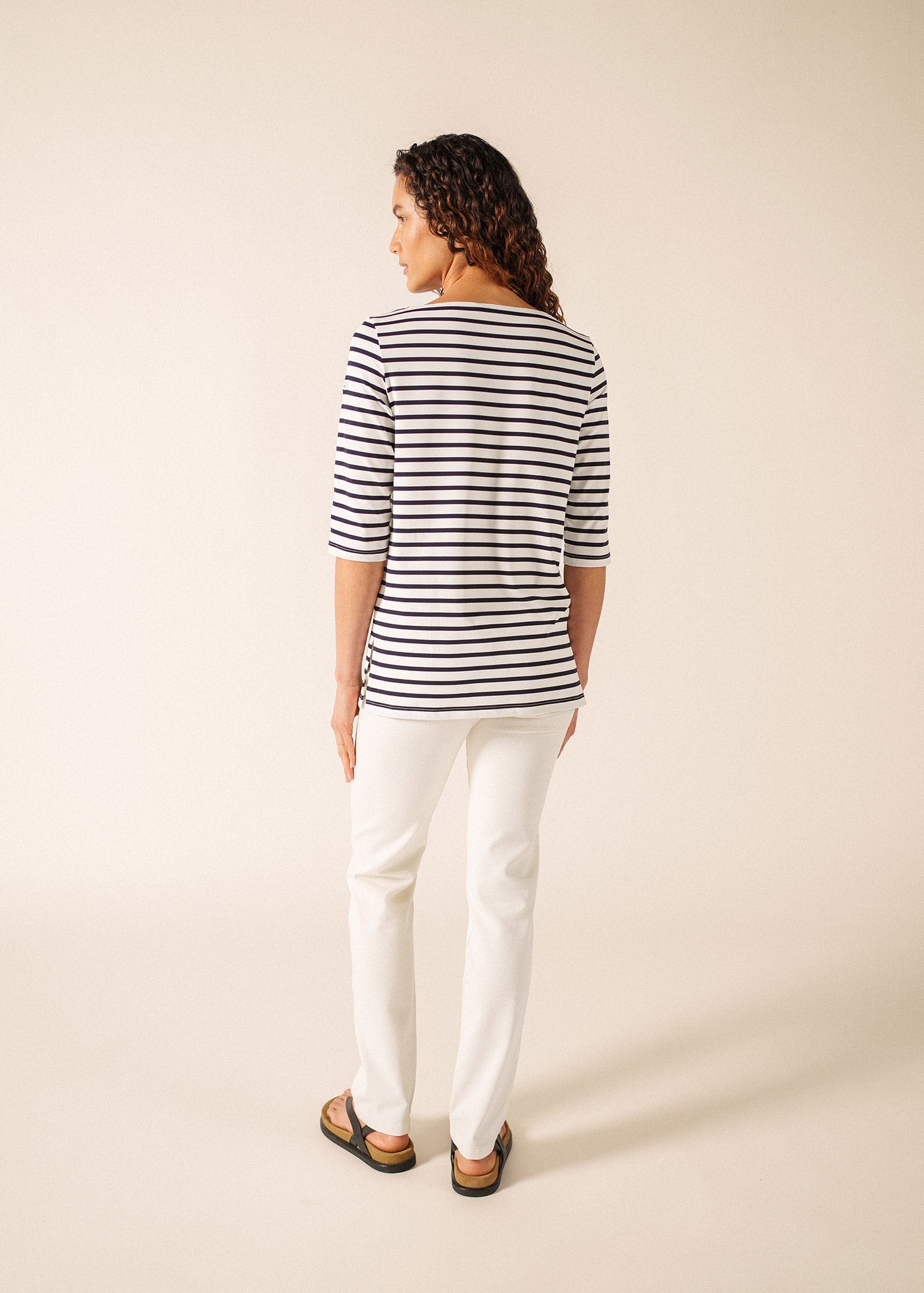 PHARE Anti-Uv Striped Tunic (WHITE / NAVY)
