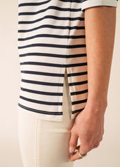 PHARE Anti-Uv Striped Tunic (WHITE / NAVY)