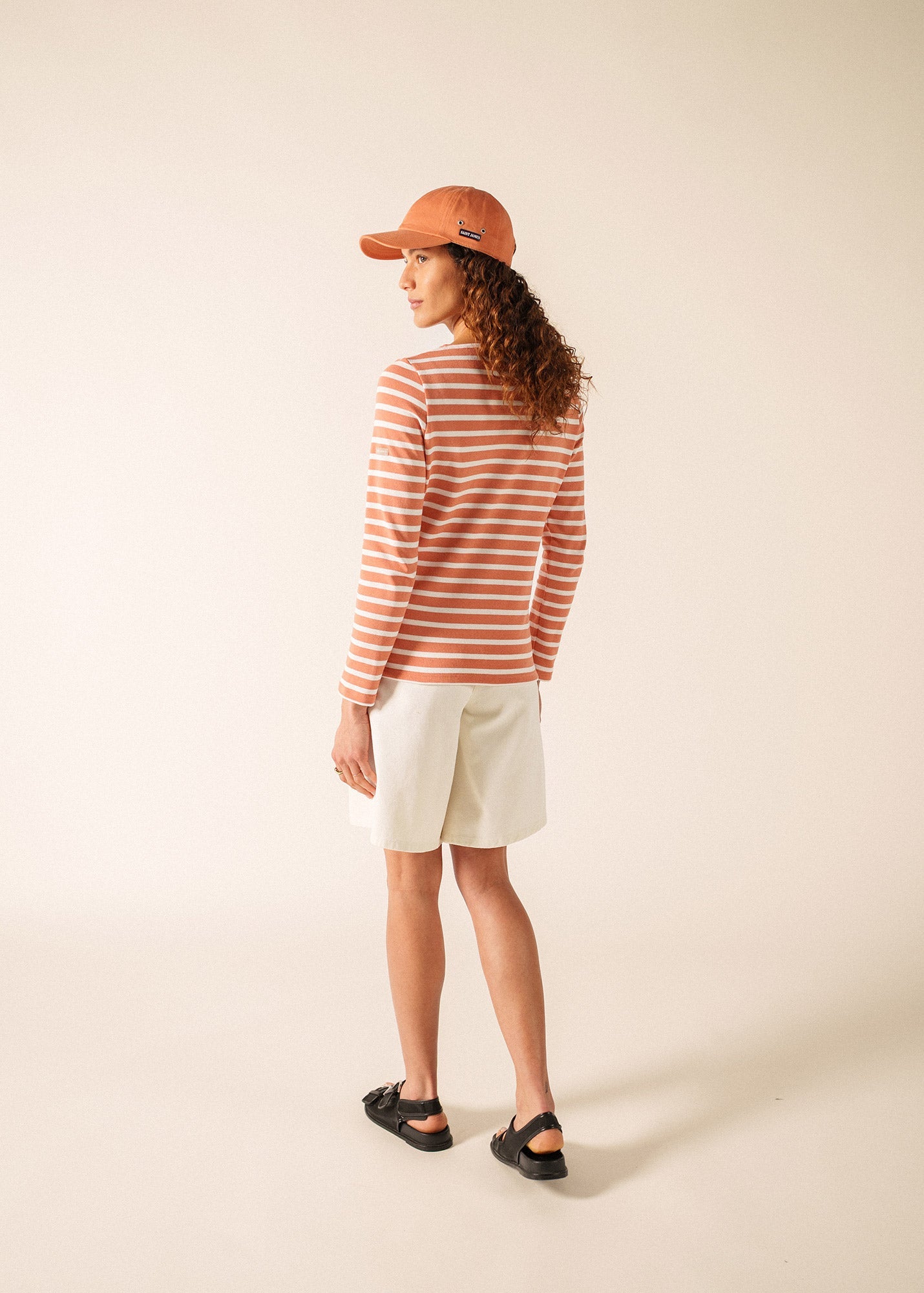 MERIDAME II Breton Shirt (CLAY / WHITE)