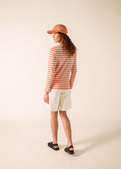 MERIDAME II Breton Shirt (CLAY / WHITE)
