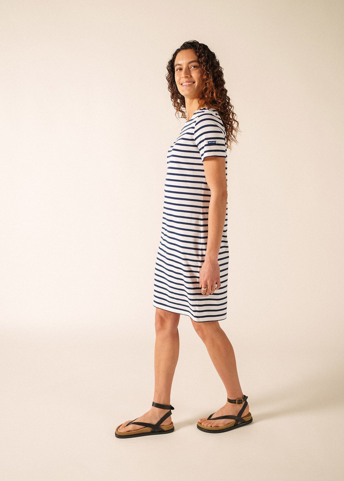 VILLEFRANCHE Nautical Dress  (WHITE / NAVY)