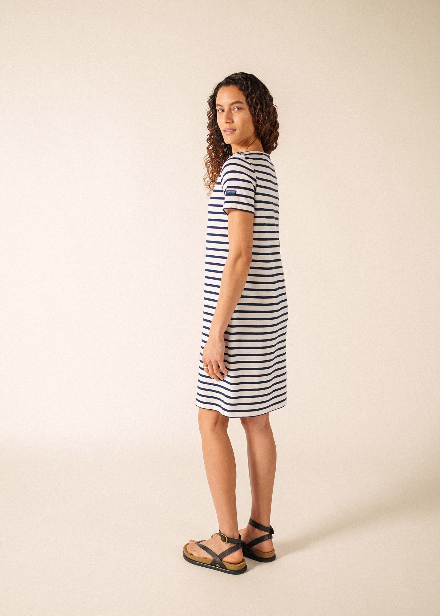 VILLEFRANCHE Nautical Dress  (WHITE / NAVY)