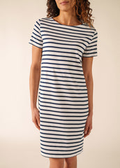 VILLEFRANCHE Nautical Dress  (WHITE / NAVY)