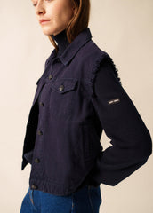 ST INES Denim Vest (NAVY)
