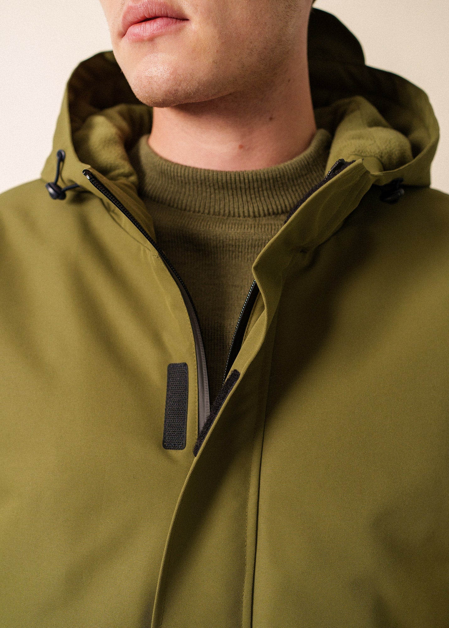 ST DENIS Hooded Jacket (OLIVE GREEN)