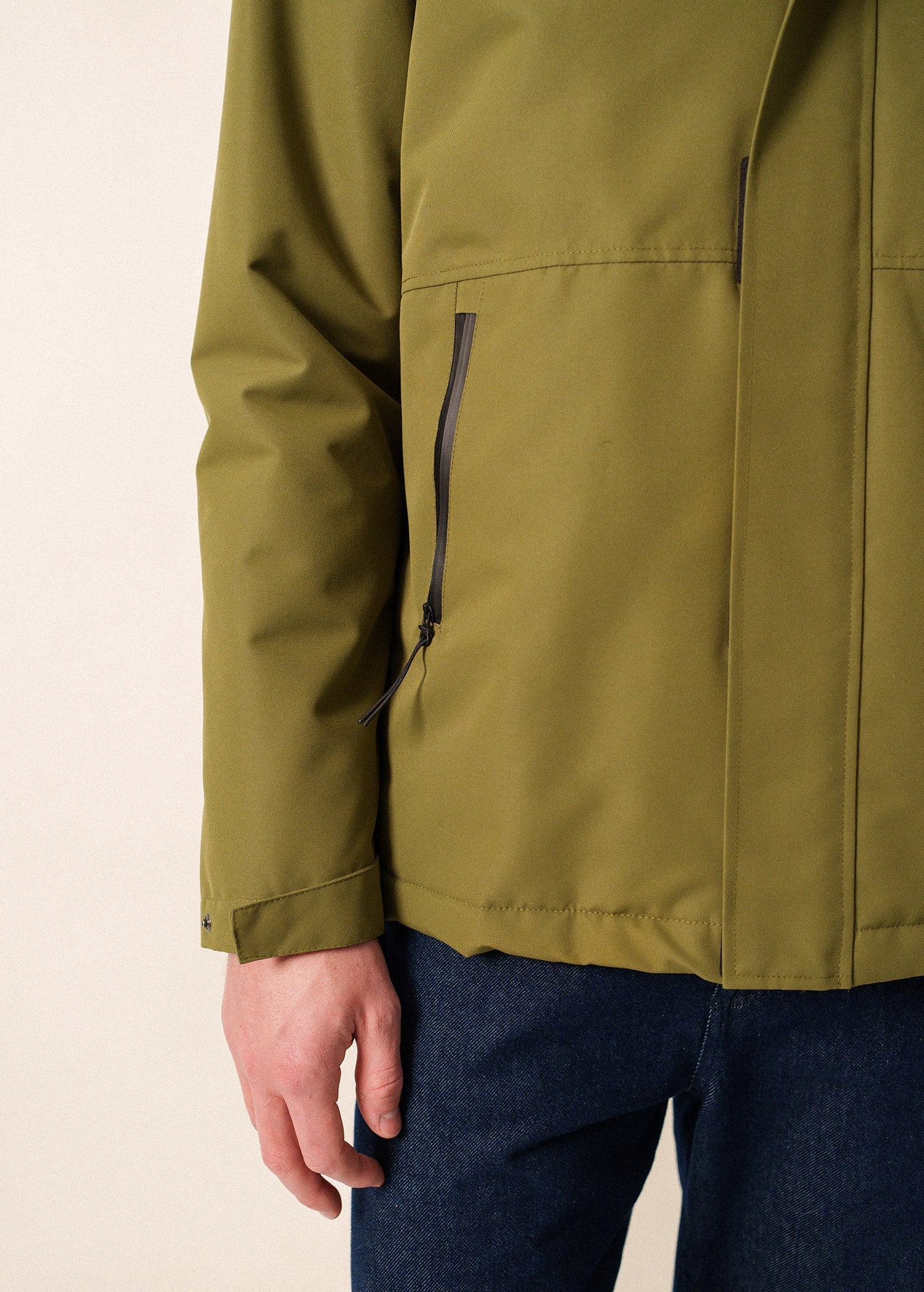 ST DENIS Hooded Jacket (OLIVE GREEN)