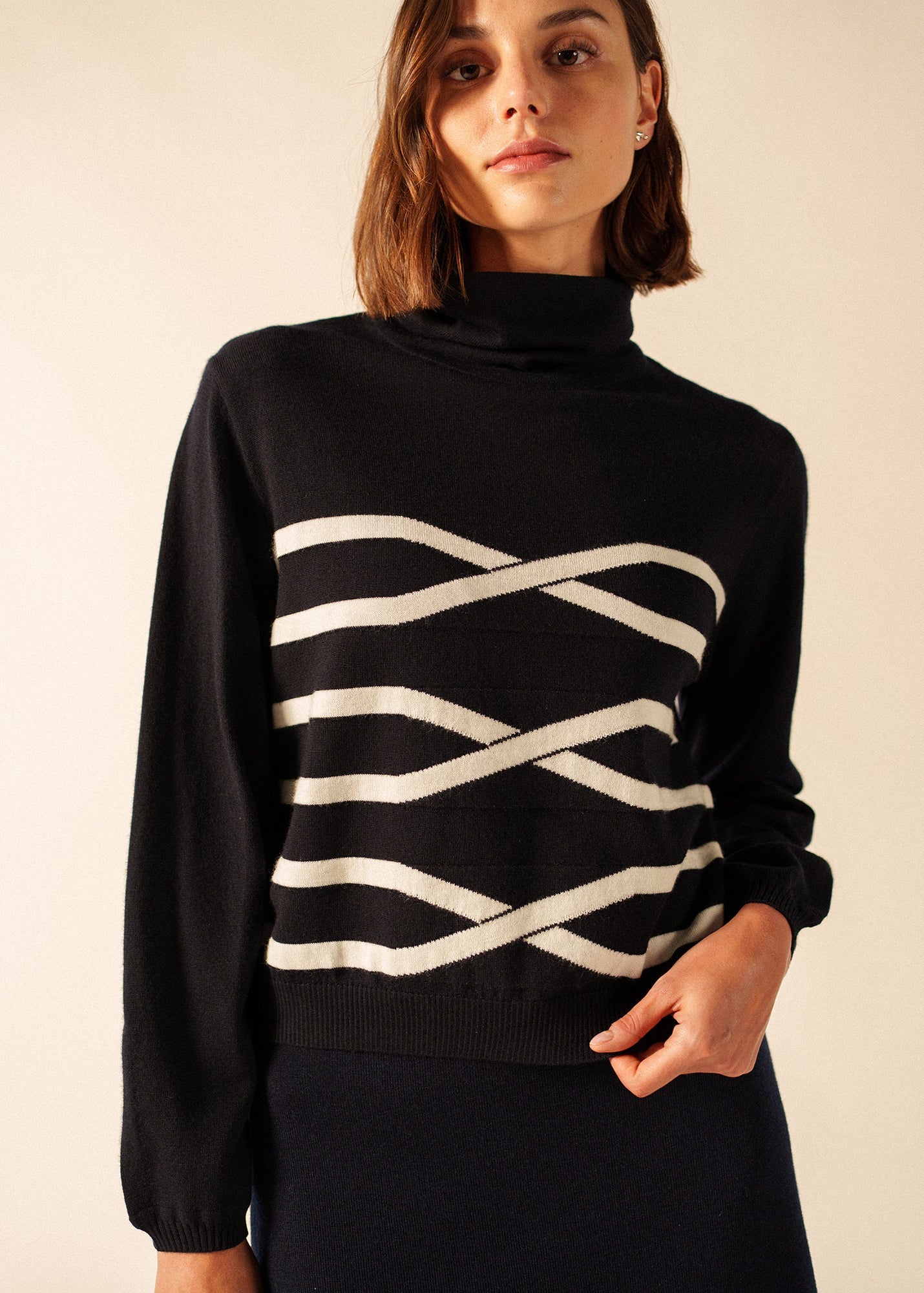 SAILOR Sweater x Isabelle Ballu (NAVY / IVORY)