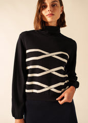 SAILOR Sweater x Isabelle Ballu (NAVY / IVORY)