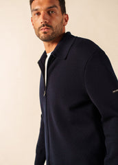 LUNEL Wool Zip Jacket (NAVY)