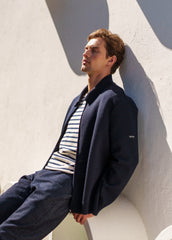 LUNEL Wool Zip Jacket (NAVY)