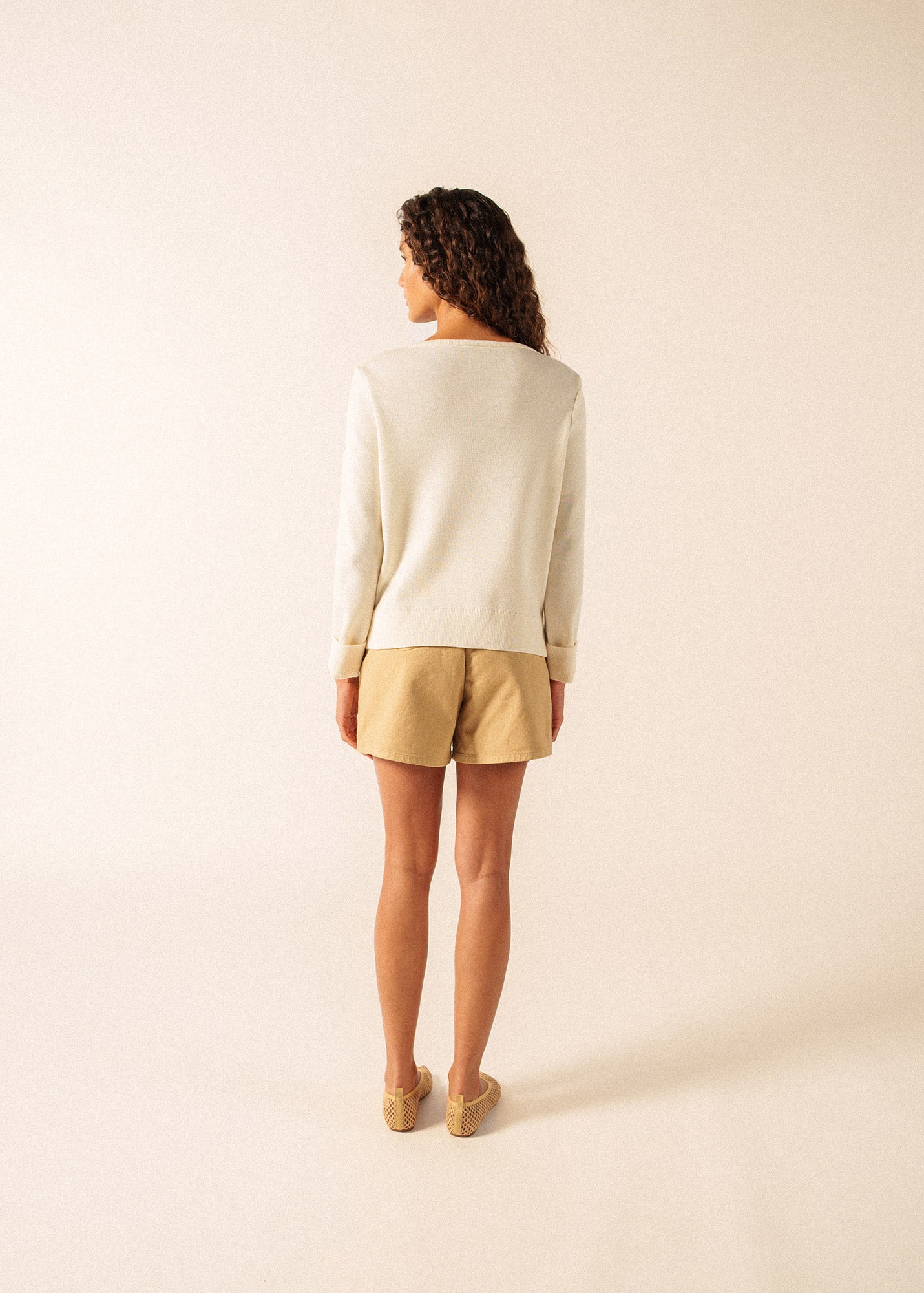 MARSEILLAN Boatneck Sweater (WHITE / SAIL CANVAS)