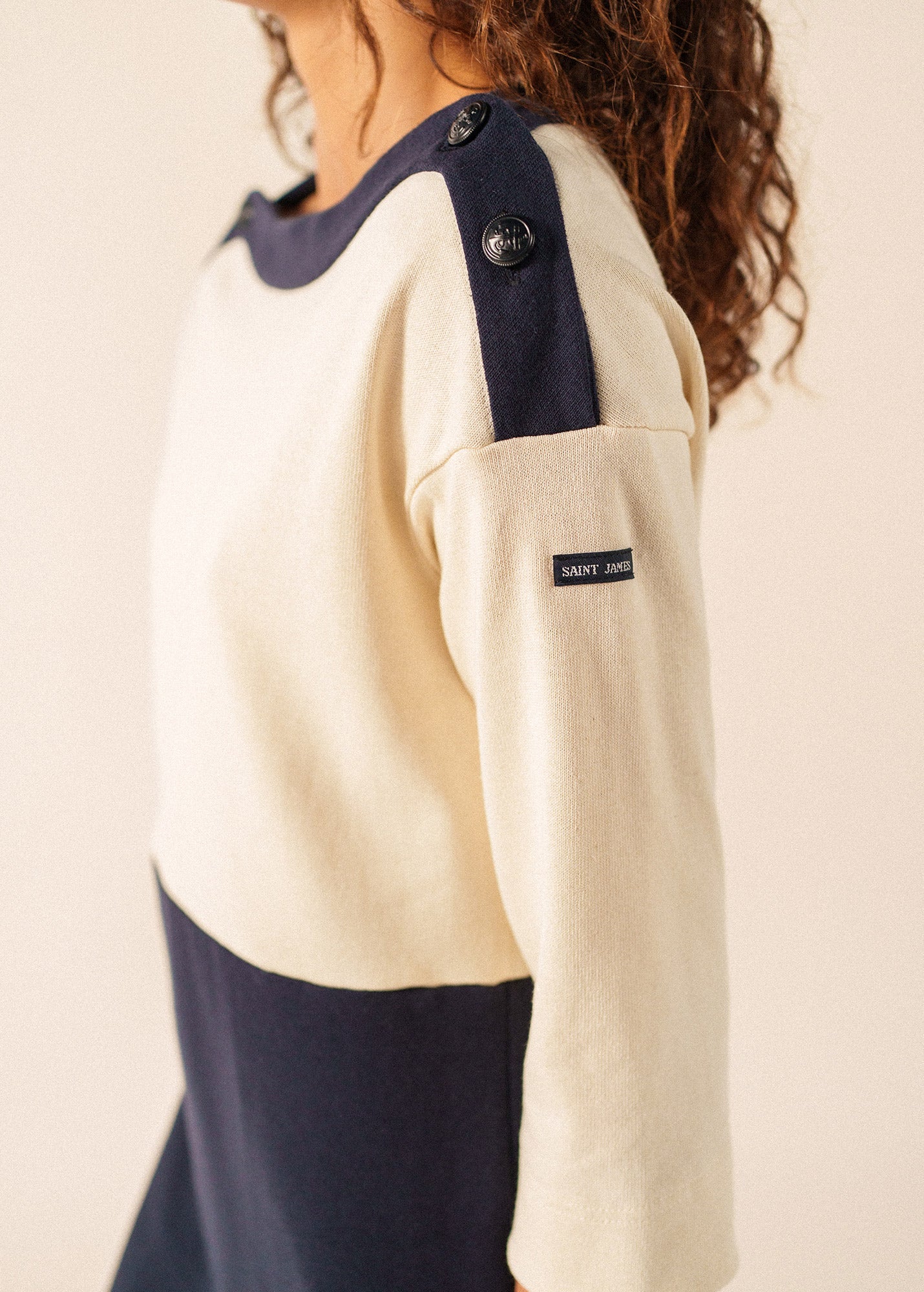 DALI Shift Dress x Isabelle Ballu (NAVY / ECRU)