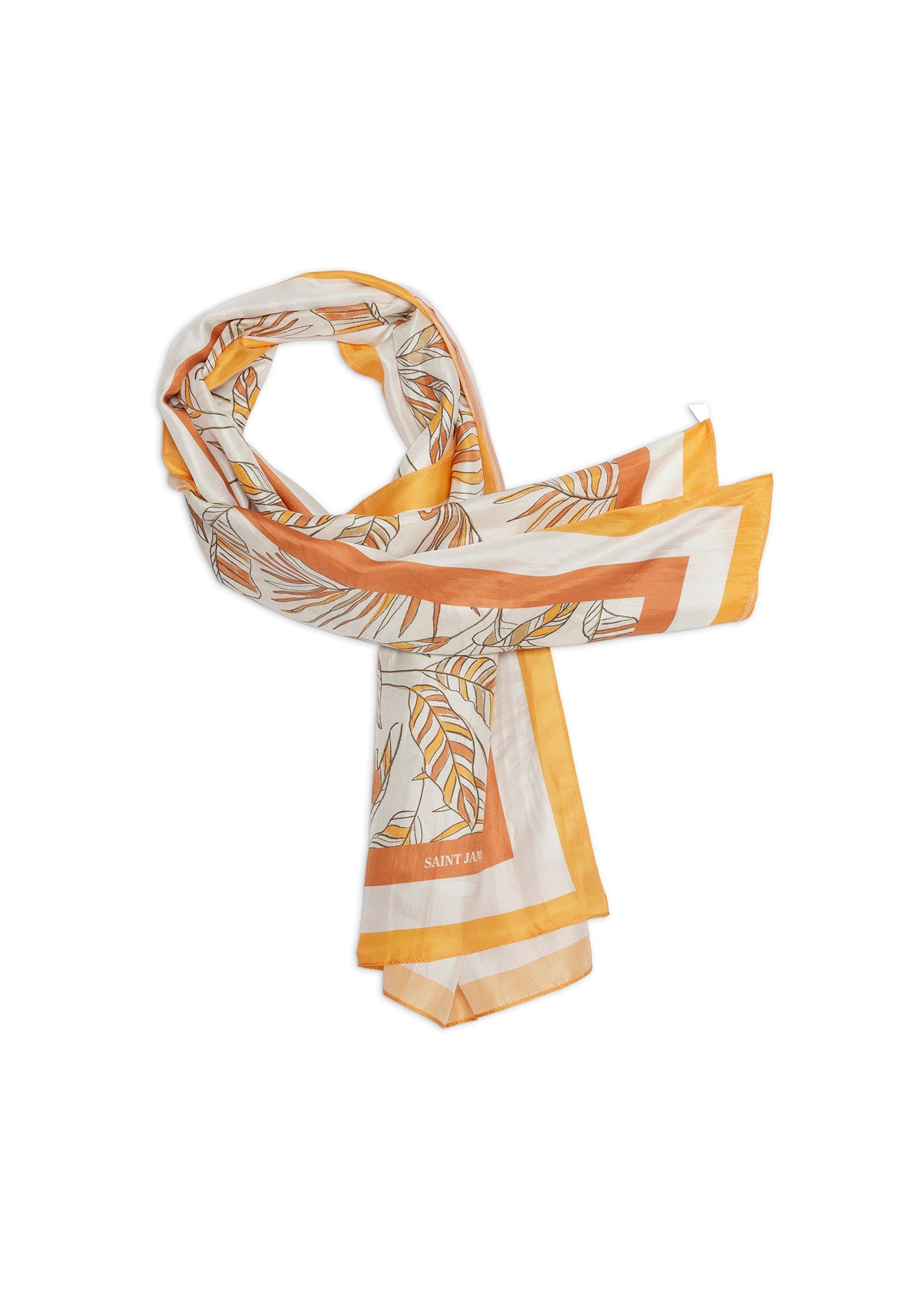 Interwoven Earth Floral Silk Long Scarf (INTERWOVEN EARTH)