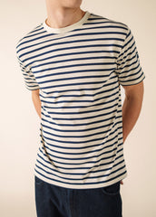 PLOUIDER II Breton T-Shirt (ECRU / NAVY)