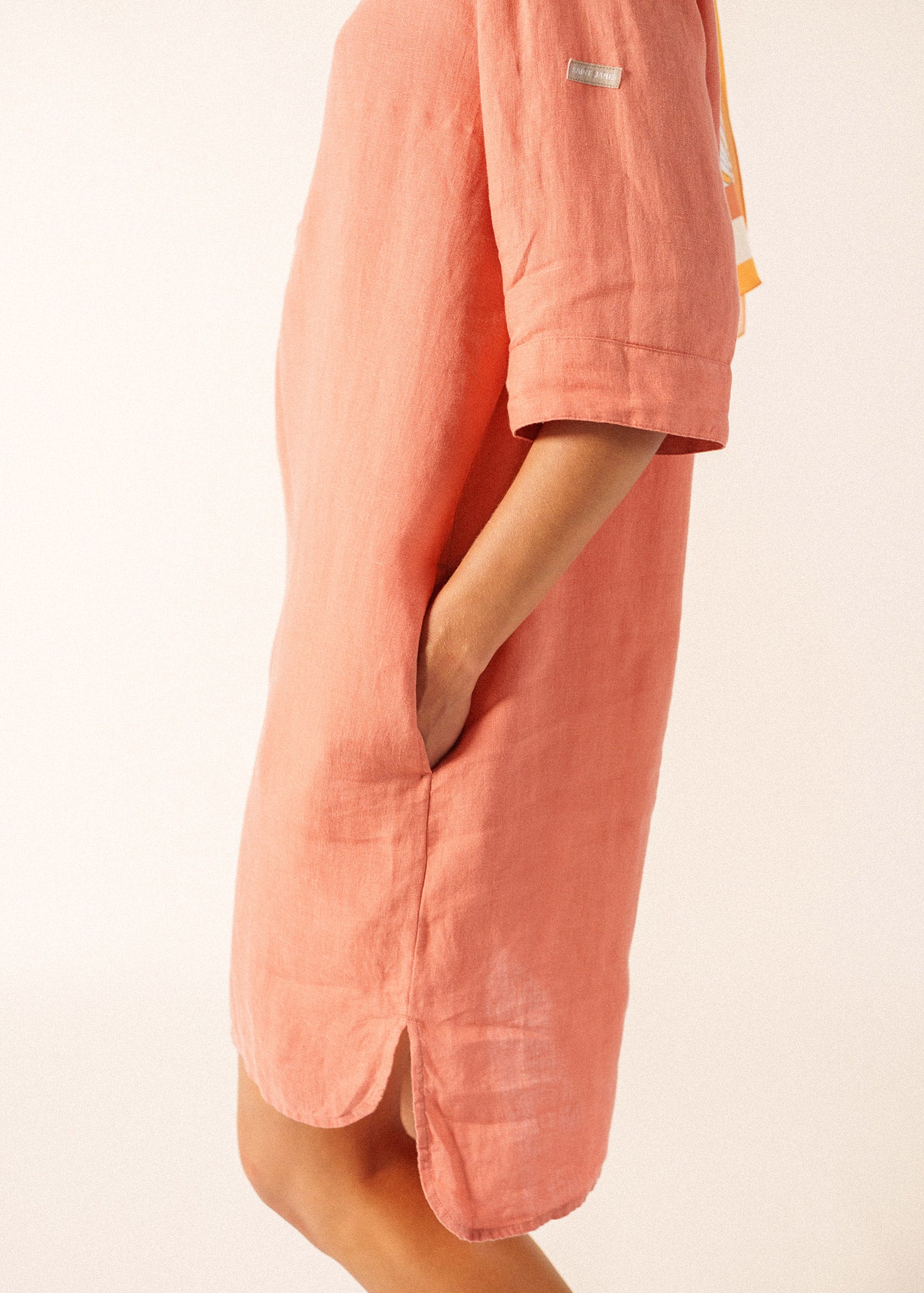 LEONIE Linen Shirt Dress (CLAY)