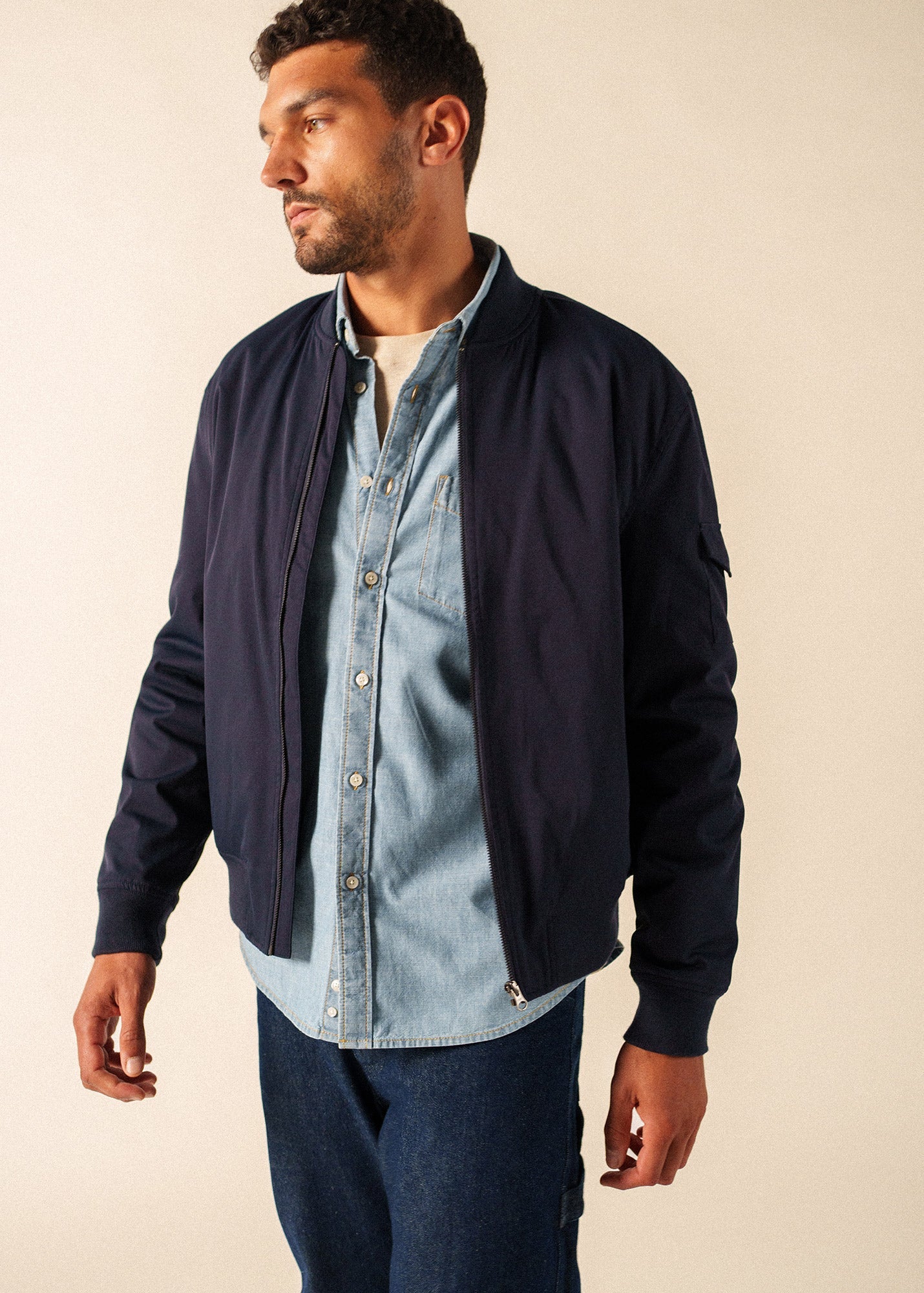 ST DARIO bomber jacket  (NAVY)