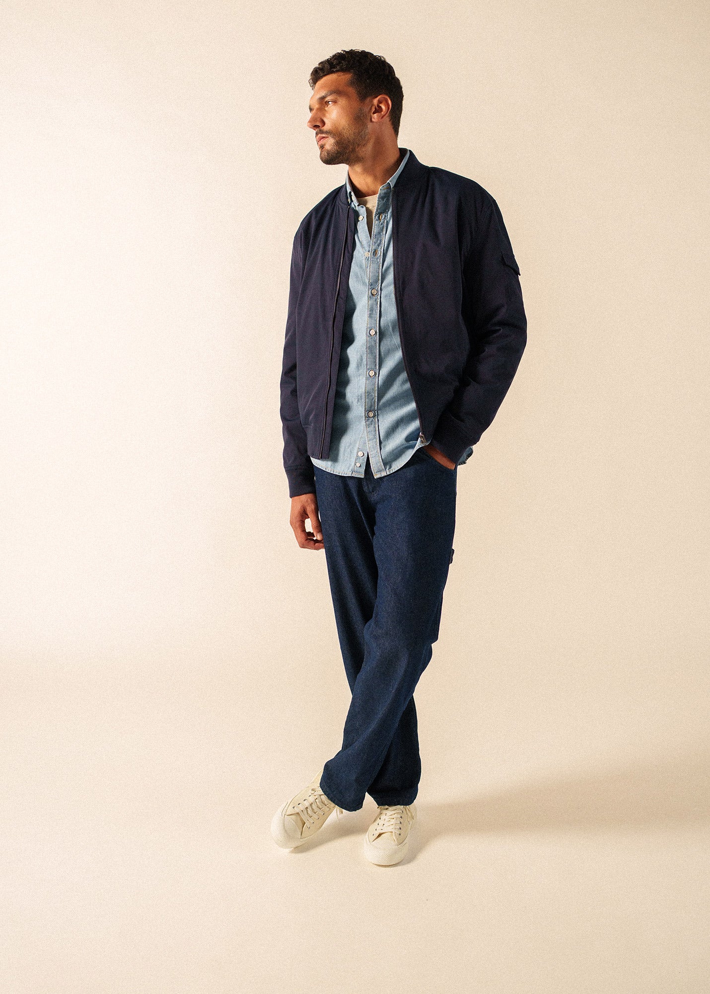 ST DARIO bomber jacket  (NAVY)