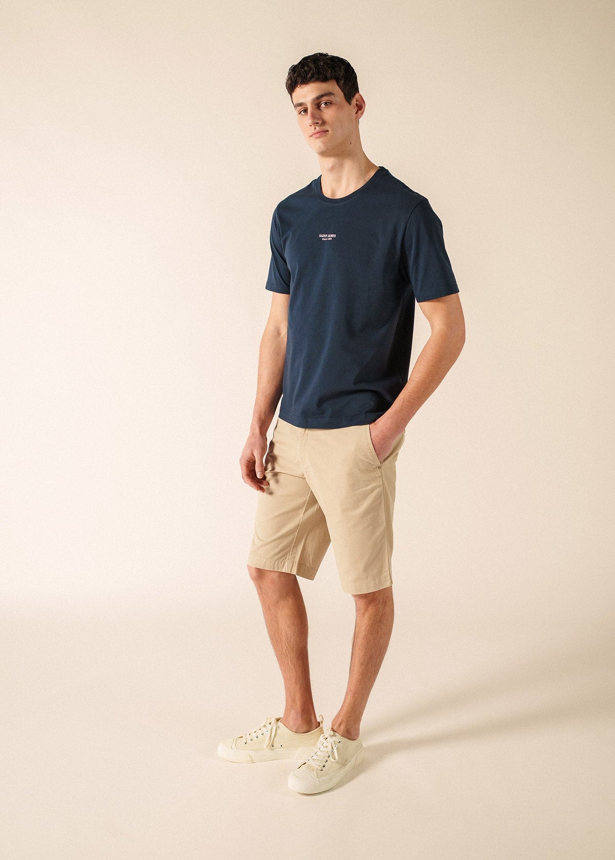 ARSENE Cotton T-Shirt (NAVY)